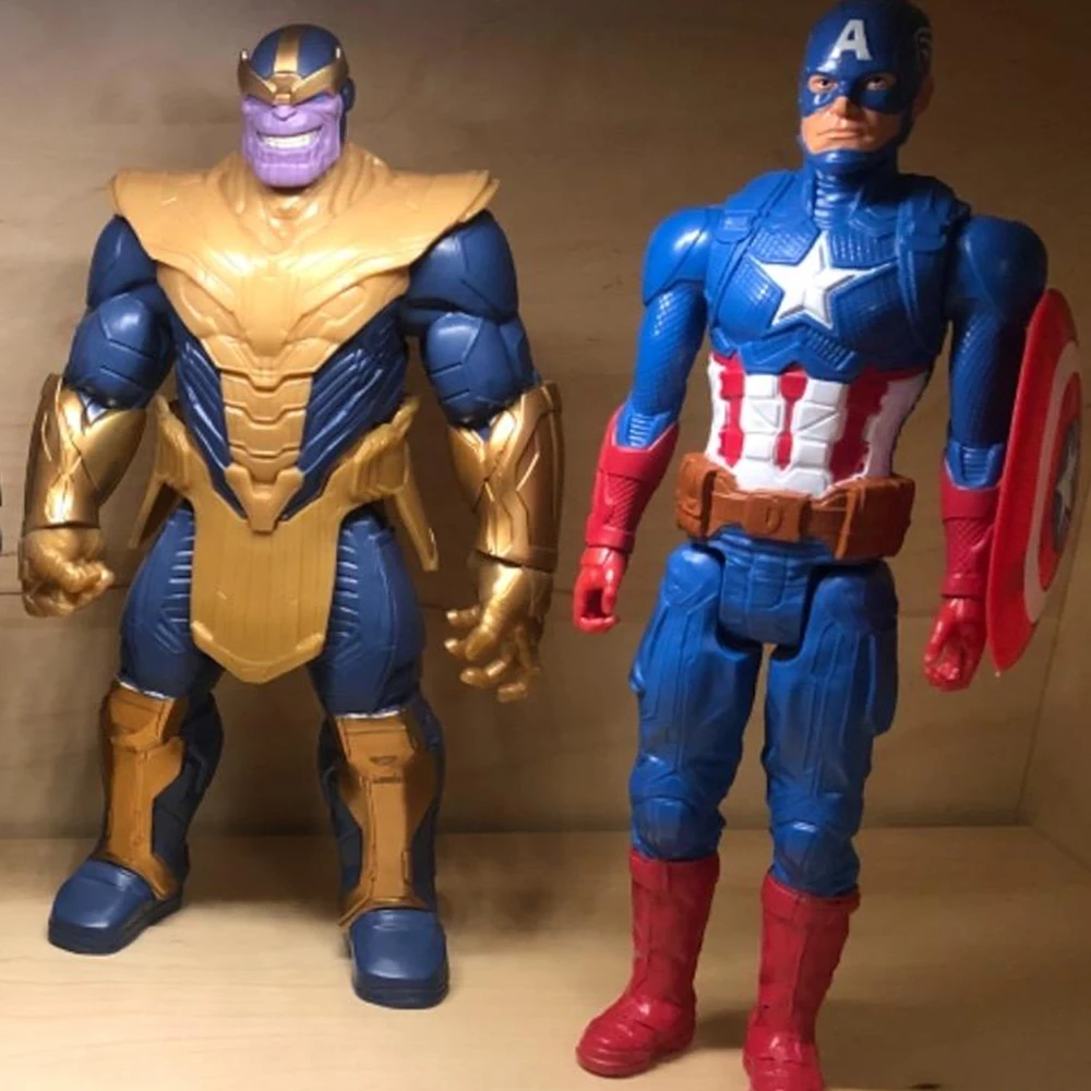 Marvel Avengers Titan Hero Series Figurine jouet Thanos Blast Gear Deluxe  de 30 cm, inspirée des bandes dessinées Marvel, pour enfants à partir de 4  ans 