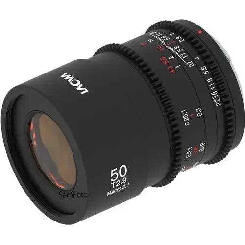 APO 매크로 렌즈 Venus Optics Laowa 50mm T2.9 시네 렌즈(마이크로 포서드용) T2.9T22 조리개(하드 포함) ♩ 사례