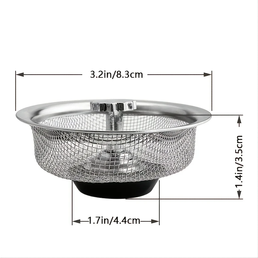 1pc Sink Filter Plug Upgrade Kitchen Sink Stainless Steel Water Filter Strainer Accessories