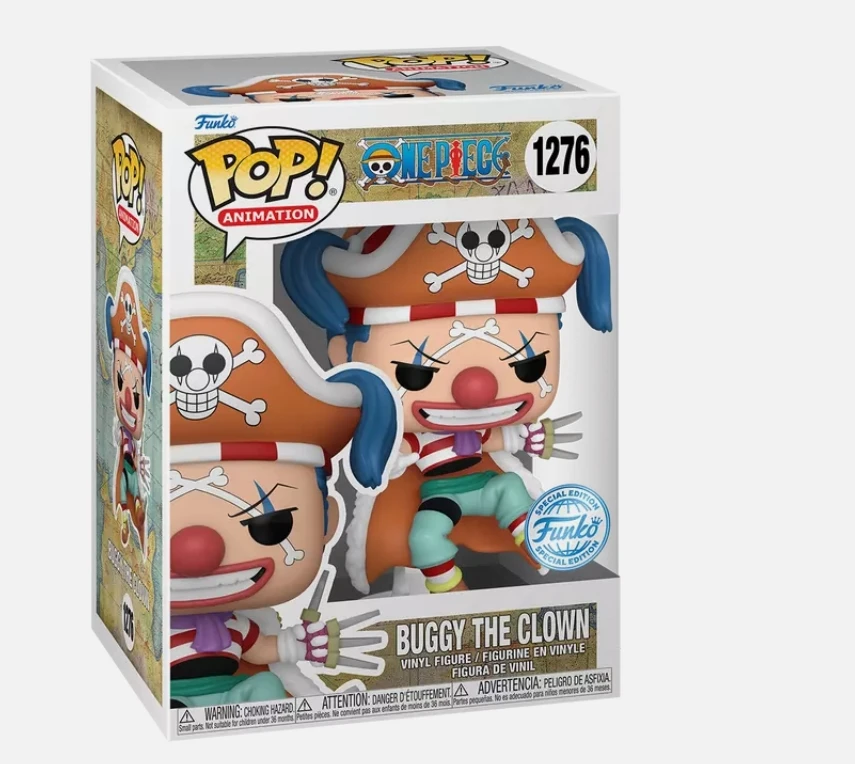 thumbnail image 4 of Funko pop one piece BUGGY THE CLOWN Edición especial 1276# Colección de figuras de acción de vinilo Modelos Juguetes para niños, 4 of 5
