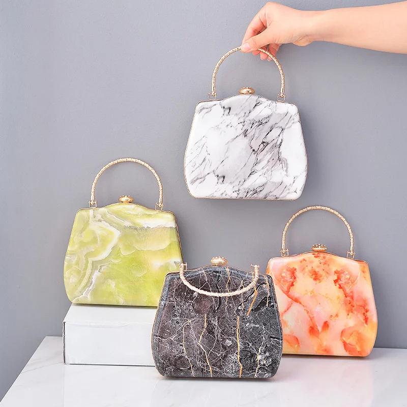 

Bags for women2022 trend, luxury designer handbags, Dinner Bag banquet bag marble Messenger Bag Party Purse Evening Bag