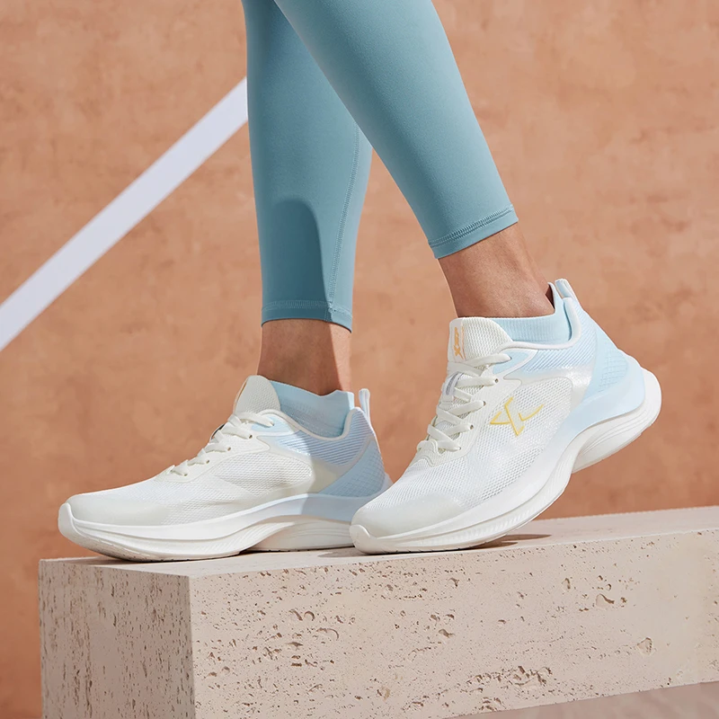 Xtep Running Shoes For Women Summer Elasticity Sole Sports Shoes Chic Mixed Color Lightweight Soft Sneakers 876218110018