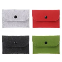 Fashion Neutral Felt Coin Purse for Women Mini Zipper Coin Purse Box Casual Square Lightweight Outdoor Portable Card Bags Purses 1