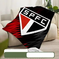 Printed Blanket Picnic Blankets Warm Blanket Soft and Comfortable São Paulo FC Blanket Home Travel Birthday 1