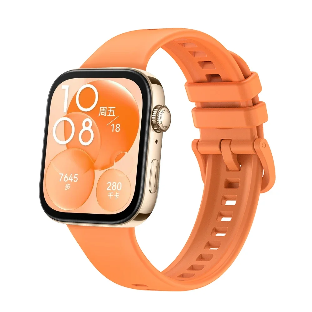 Colorful Silicone Strap with Buckle for Watch Fit Accessories