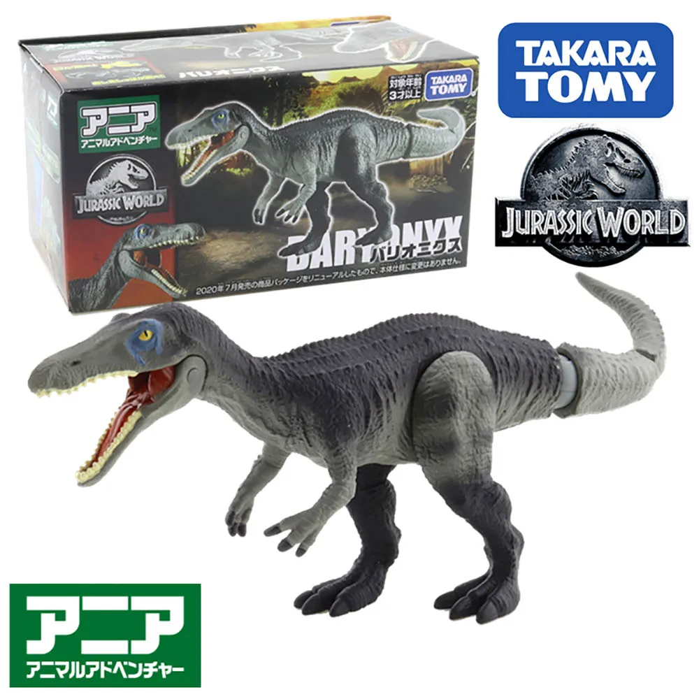 Takara Tomy Tomica Ania Jurassic World Baryonyx Ania Mini Abs Dinosaur Model Kit Hot Educational Baby Dolls Giocattoli Divertenti