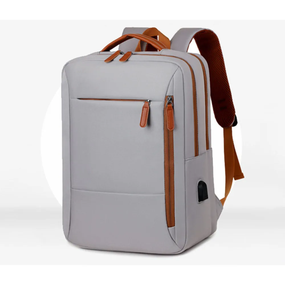 Grouss Kapazitéit Geschäftspendeltasch waasserdicht USB Computertasch, Mirad Faarf Rucksack, Rucksack_voghion.com