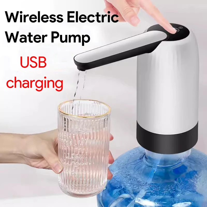 Portable Water Dispenser Pump Rechargeable USB Automatic For Gallon Bottle
