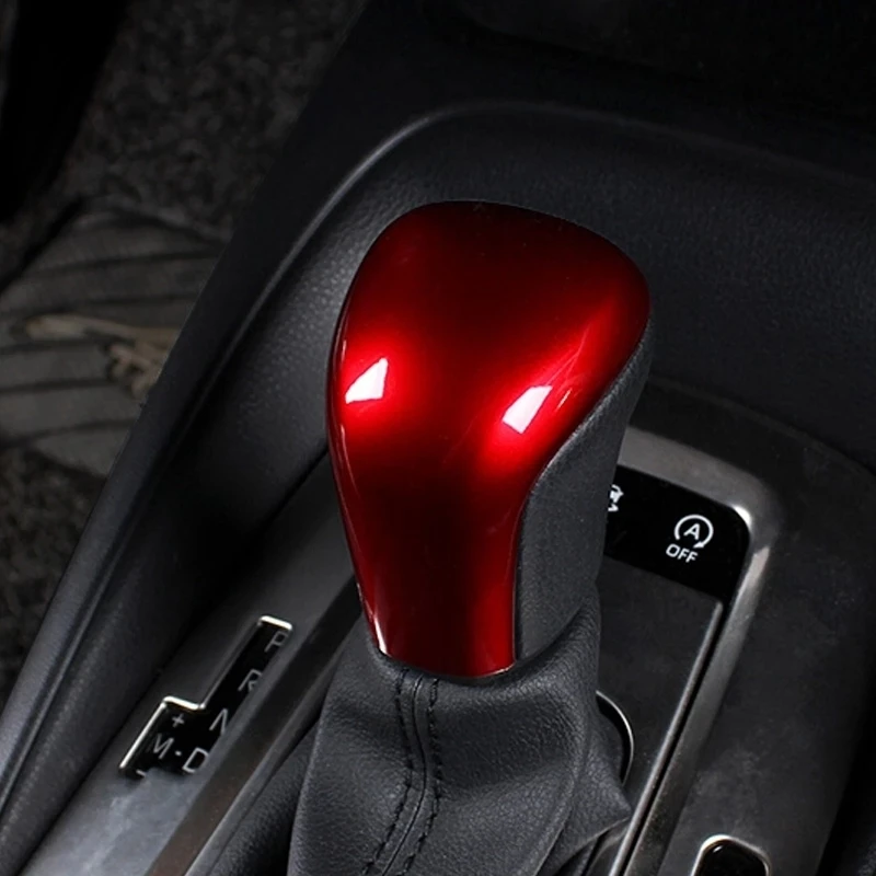 For Toyota Aygo X 2022 2023 Abs Carbonfiber Car Gear Shift Handle Knob  Frame Sticker Cover Garnish Trim Interior Accessories - Interior Mouldings  - AliExpress