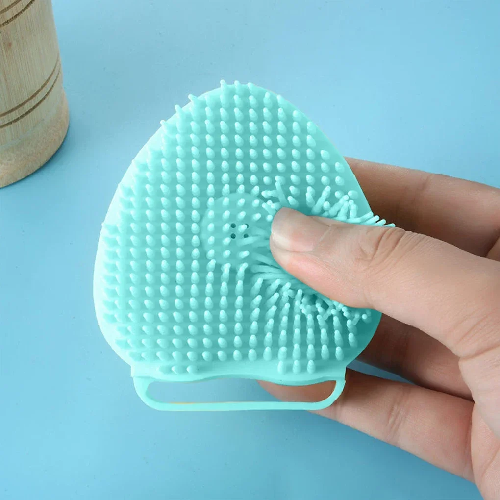 Silicone Pet Bath Massage Gloves Brush Puppy Big Dog Cat Bath Body Brush Shower Scrubber With Gel Dispenser Soft Massager Shower