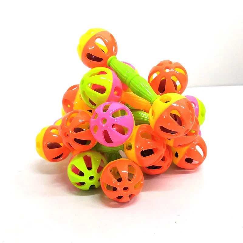 Parrot Toy Creative Rattle Bite Resistant Bird Bite Double-head Bell Ball Training Toys Small Hand Bell parrot toy,bird toy