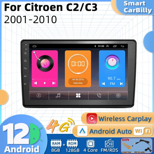 HANNOX Car Radio for Citroen C2 C3 2001-2010 Android Auto