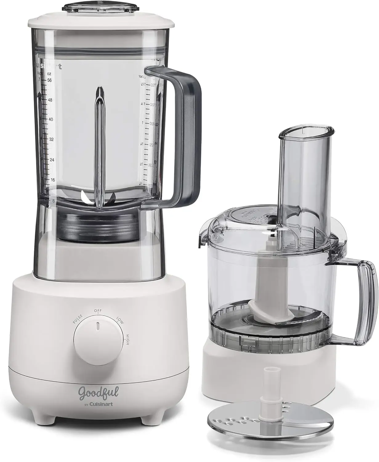 

3 Cup Mini Food Processor and 56 Ounce Blender, Small Food Processor, Blender for Shakes, Smoothies & More, White, BFP700GF Dtf