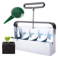 Soil Blocker, 4PCS Cell Soil Block Maker, Seed Handheld Block Maker With Comfortable Handle, Garden Blocking Tools 1
