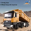 Huina 536 NEW Model R/C Dump Truck Loading Car Remote Controlled Car Construction Engineering Truck 1/18 Scale Rc Vehicle Toys 2