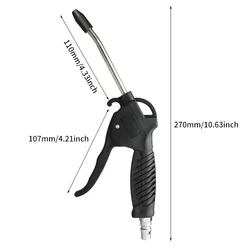 Adjustable Brass Nozzle Air Blow Gun - Industrial Air Compressor Accessory (AD2)