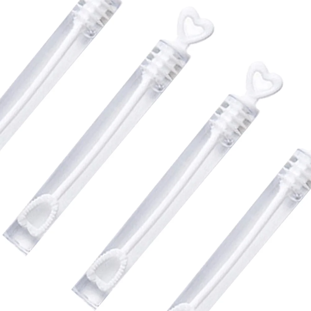 48 Pcs Heart Bubble Tube Soap Bubbles Wedding The Gift Sticks Child 6