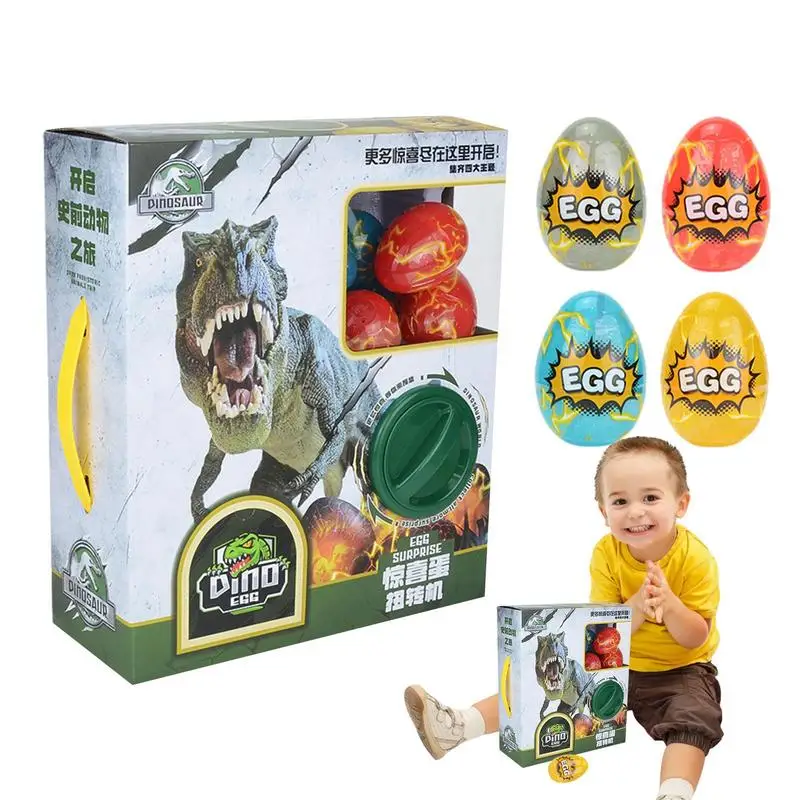 Oeufs de dinosaure avec des dinosaures mystérieux colorés à l'intérieur, jouets mignons, petites poupées, Gachapon