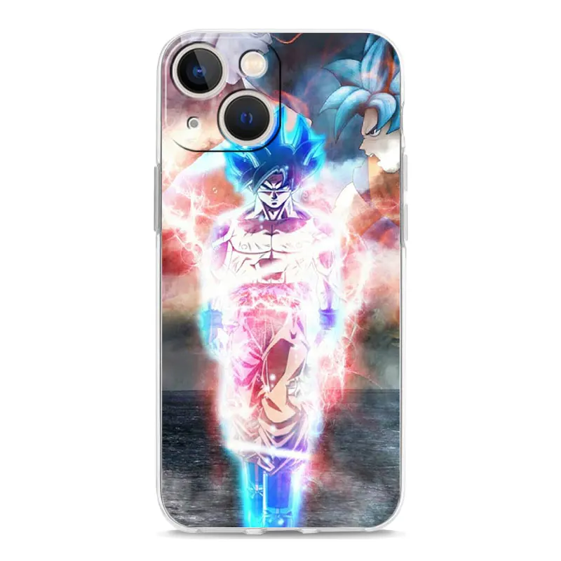 Dragon Ball Goku Phone Case for iPhone 11 12 13 Pro 12 mini SE2 7 8 Plus 5s 6 XR XS Max Transparent Clear Cover Funda Coque 13 cases