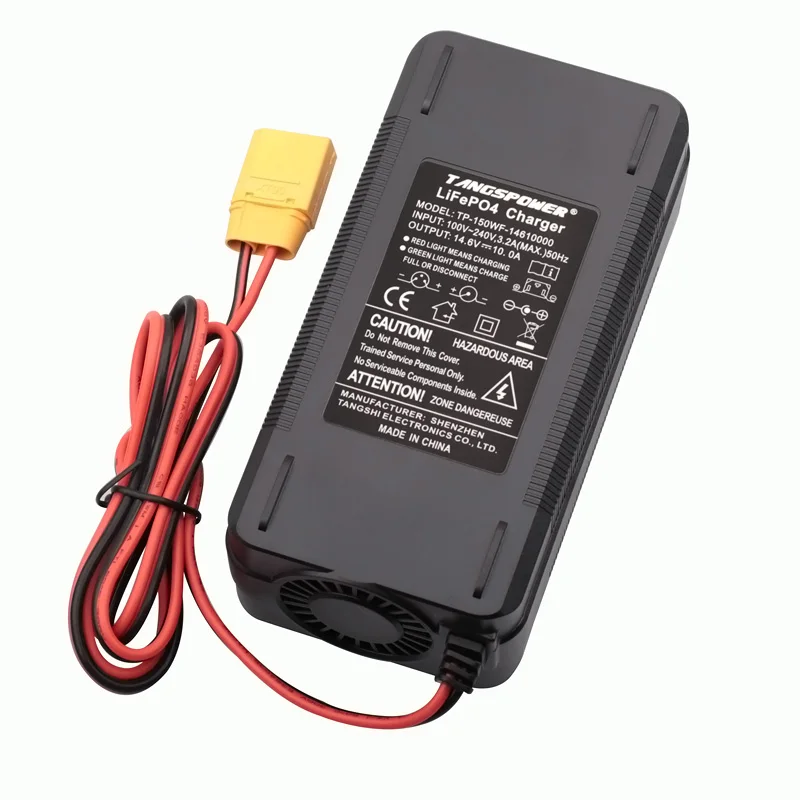 14.6V 10A LiFePO4 Battery Charger For 12V 12.8V Lifepo4 Battery High Power Charger Crocodile Clip XT90 XT60 Connector Fan battery charger charger adapter battery charger adapter