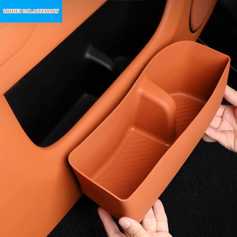 

For Li Lixiang L7 L8 L9 2023 2022 Car Styling Door Storage Box Cushion Door Slot Cushion Silicone Storage Box Auto Accessories