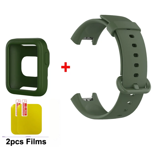 Premium Silicone Watch Band Strap with Protective Cover