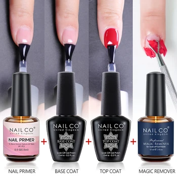 Nail Gel Sets Top and Base Coat with Primer 15ml 1