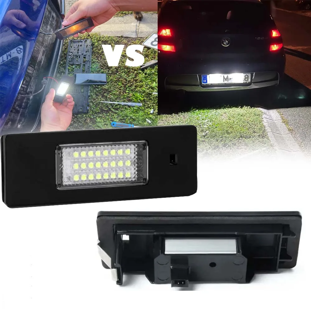 2Pcs Luce Targa A Led Senza Errori Per Bmw Serie 1 2004-2012 Per Bmw Serie 1 E81/E87 116I,116D,118I,118D,120I,120D,123D,130I