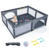 Extra Large Baby Playpen Safety Baby Play Yard w/50 Ocean Balls & 4 Handles 1