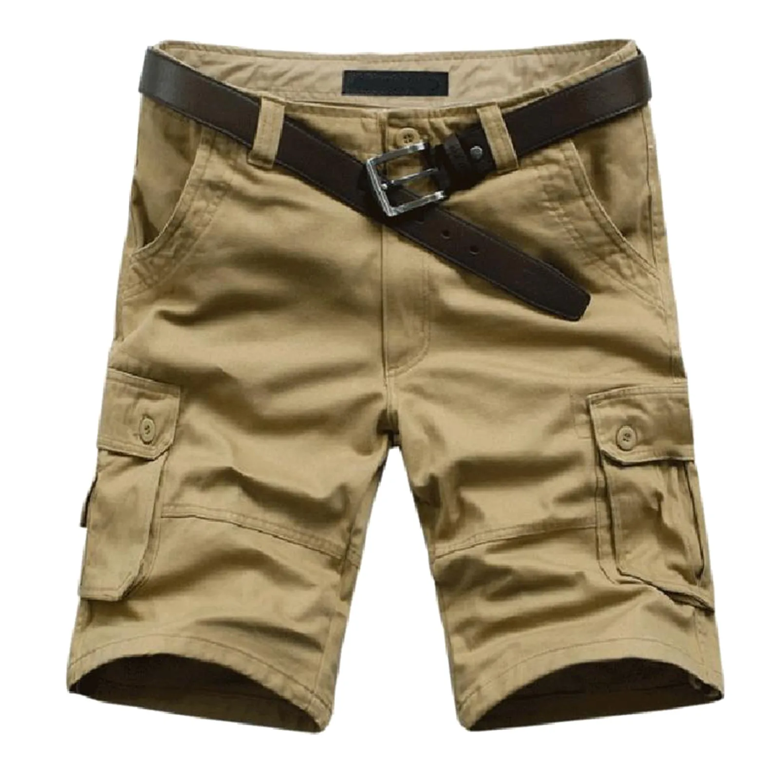 

Cargo Shorts Men Camouflage Buttons Loose Casual Multi-Pocket Baggy Shorts Streetwear Hip Hop Military Tactical Shorts Summer