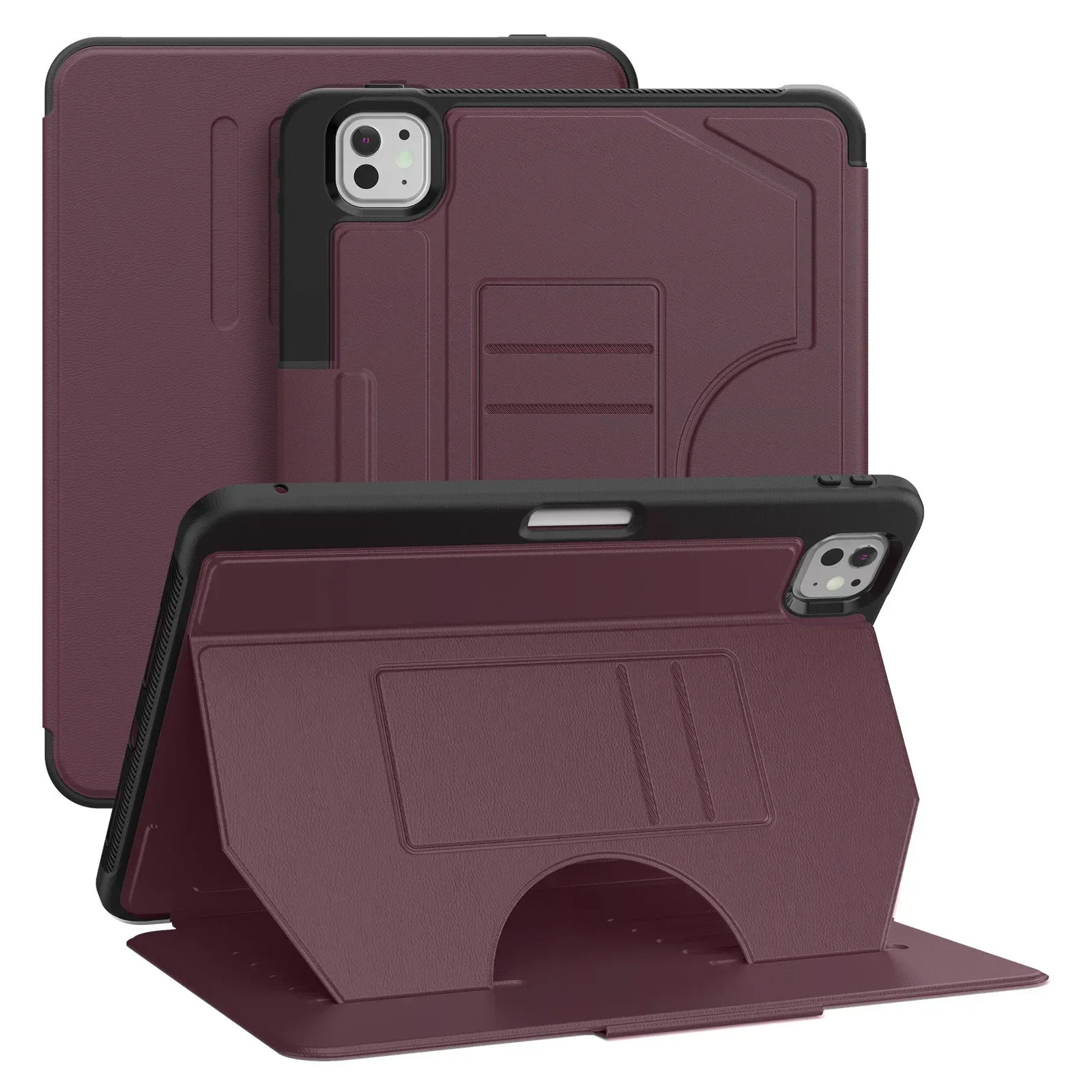 Premium Leather Tablet Stand Cover - Luxurious Protective Case
