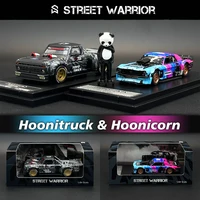 SW In Stock 1:64 Mustang Hoonicorn RTR F150 Hoonitruck Panda Figure Diecast Diorama Car Model Toy Street Warrior 1