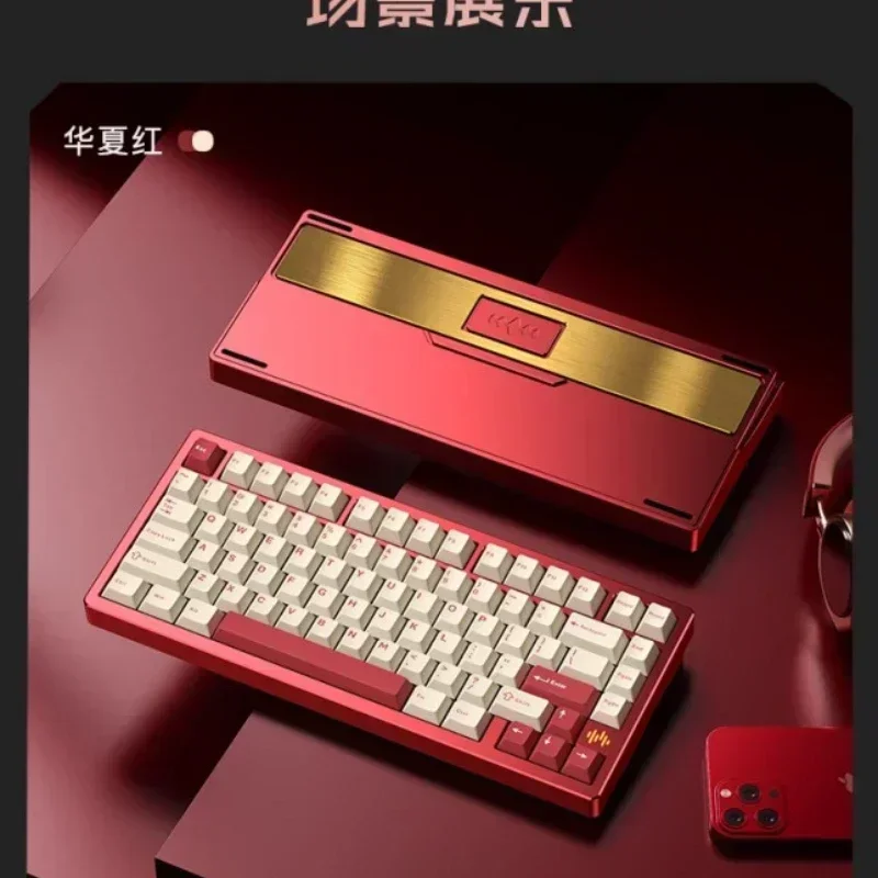 PMO Wave75 英語配列75%メカニカルキーボード PMO-WAVE75メカニカルゲーマーキーボード,rgb,3モード,USB, 2.4g