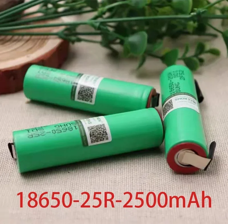 

100% original Rechargeable battery 25R-18650 3.7V 2500MAH 25A lithium battery for toys flashlights electric drills,free shipping