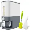 25 Lbs Rice Dispenser, Large Cereal Dry Food Storage Containers with Measuring Cup,BPA-Free Household for Kitchen Pantry 1