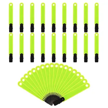 CMHI-36Pcs Segnalatori riflettenti bifacciali per tracciati su alberi, nastro per marcatura tracciati, chiodi di segnalazione con clip