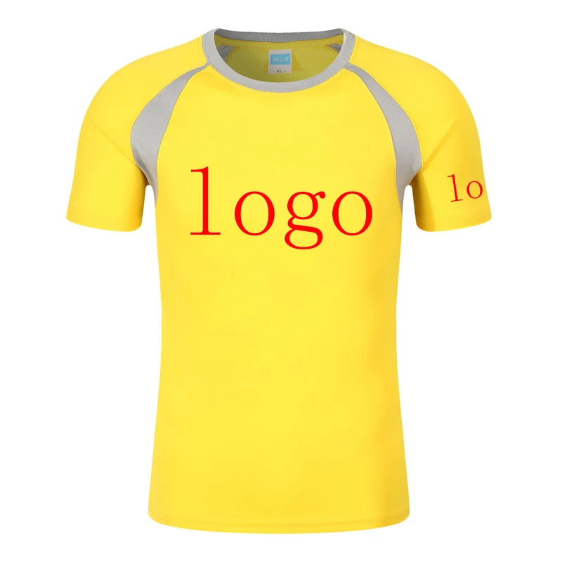 Custom Logo printing fashion 2023 new men's summer eight-color short-sleeved casual slim T-shirt top