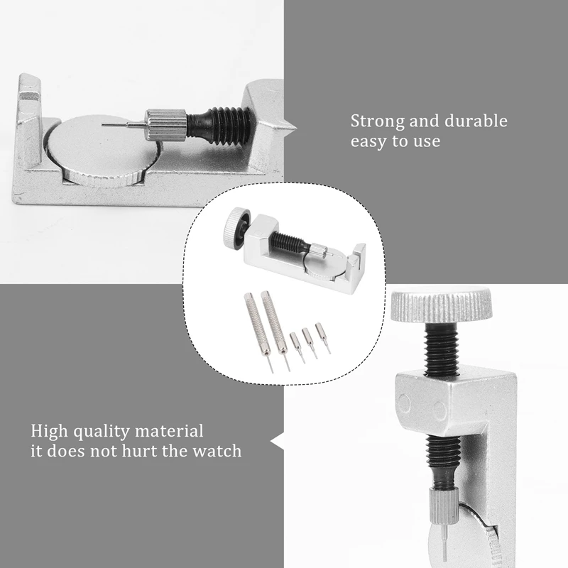 Watch Band Strap Link Pin Remover Repair Tool Kit For Watchmakers With Pack Of 3 Extra Pins