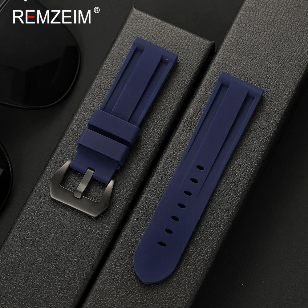 Waterproof Silicone Sport Watch Strap - Durable & Comfortable Replacement Wristband