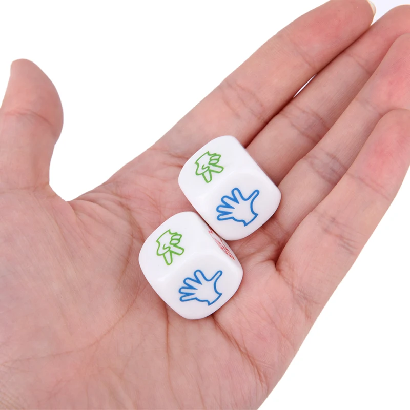 Board Game Dice 2Pcs Finger Guessing Game Dice Toys Scissors Stone Family Party Board Game