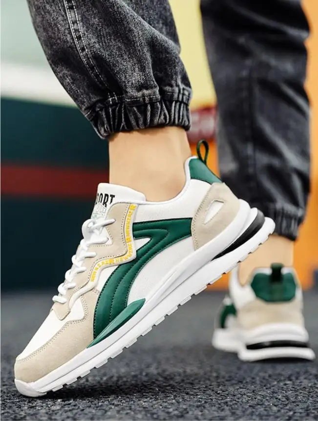 Leichte Herren Laufschuhe Mesh Freizeitschuhe Mit Schnürung_voghion.com