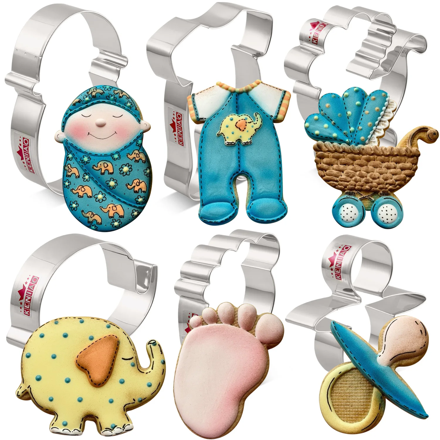 KENIAO Baby Shower Pajama Cookie Cutter - 12 CM - Biscuit Fondant