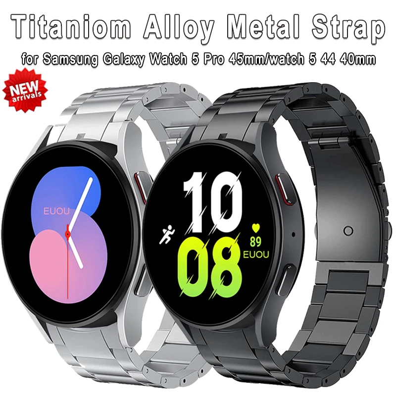 Cinturino In Titanio Per Samsung Galaxy Watch 5 Pro 45Mm Watch 5 44Mm 40Mm Watch 4 Classic 46Mm Band 42Mm 40 44Mm Bracciale Con Cinturino In Metallo
