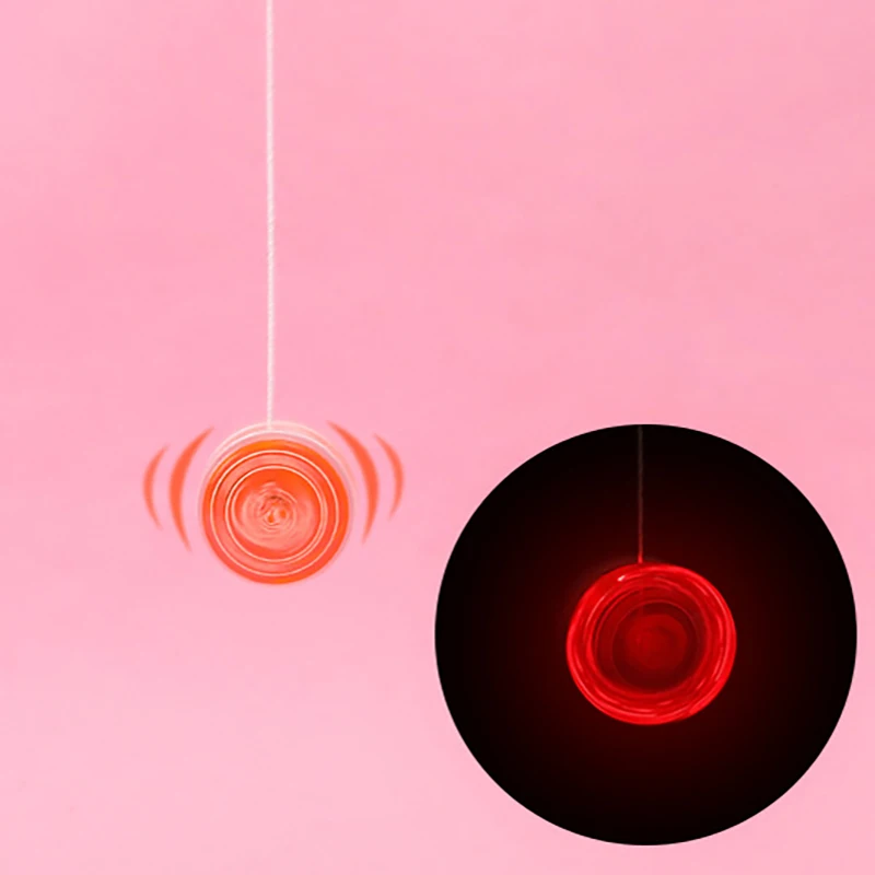 1Pcs Fun Kids Interesting Plastic Ball LED Luminous High Speed Yoyo Colorful Flash Toys Children Favorite Childhood Game Gifts Yoyo Ball