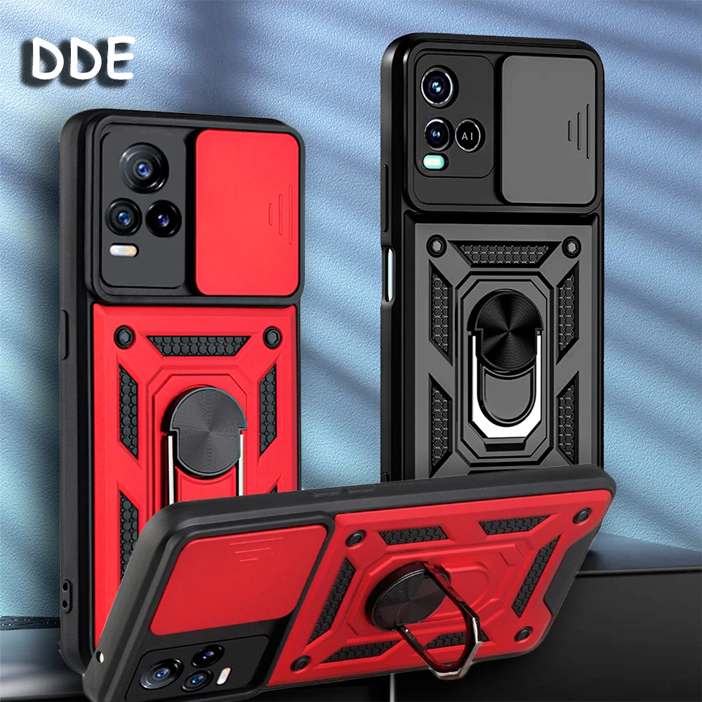 YBROY Funda Para Vivo Y36 5G, Carcasa Híbrido De TPU Suave + PC Rígido, Función De Soporte, Anti-rasguños Fundas Para Vivo Y36 5G.(Negro