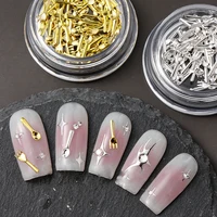 50Pcs Mixed Ins Niche Tableware Series Spoon Fork Nail 3D Metal Nail Mold Nail Decorations DIY Nail Art Charm Accessories 1