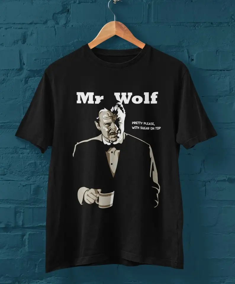 

Футболка Winston Wolf Pulp, футболка с круглым вырезом в подарок для любителей фильмов Квентин Тарантино, для мужчин и женщин