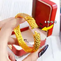 Bracelet Exquis pour Femme en Or 24K AU999, Boucle Porte-Bonheur Kaléidoscope Sertie de Diamants, Détails Raffinés 2