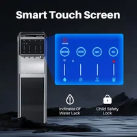 Tube Ice Maker Bottom Load Freestanding Plastic Drinking Hot and Cold Water Dispenser with Ice Maker 2