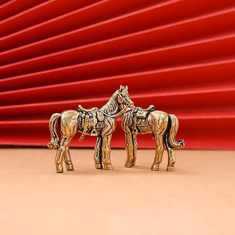 Horse Figure Home Decor Ornament Horse Brass Statue Ornament Get Rich Handicraft